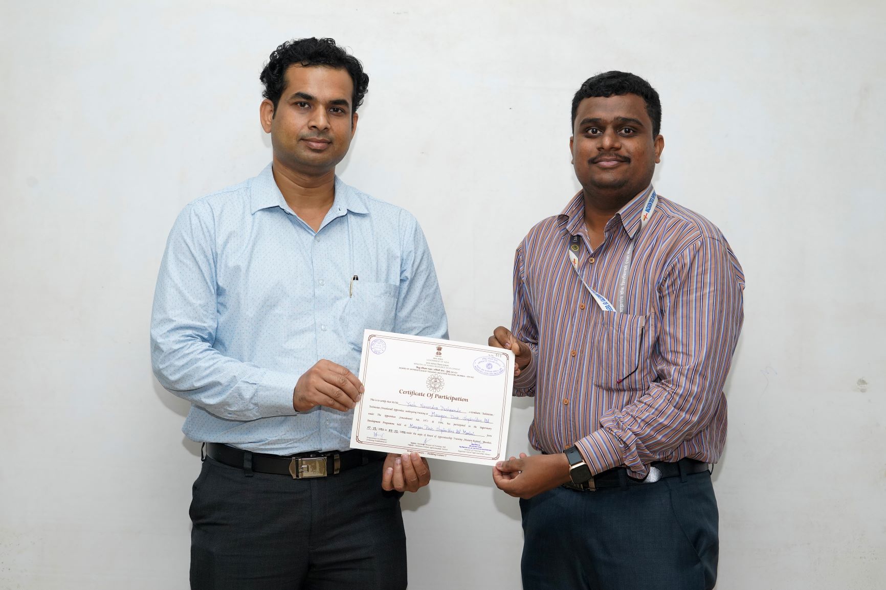 MDL Apprentice Training School, Certificate Distribution Of ''Supervisory Development Program'' For Graduate/Diploma Apprentices Under The Apprentices Act, 1961 - 16.03.2023123